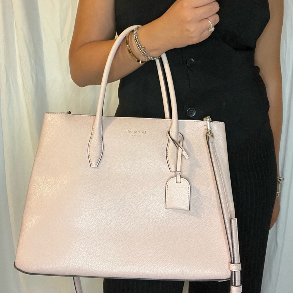 Kate Spade Pink Leather Tote Bag - Picture 6 of 7